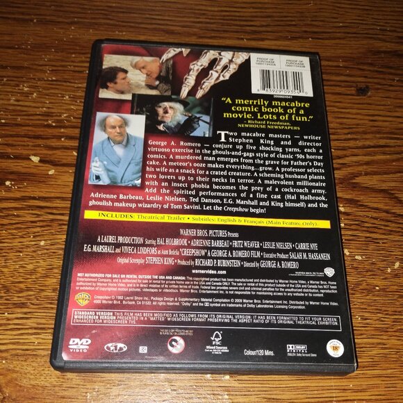 Creepshow (DVD, 2009, Stephen King, Widescreen) - Picture 3 of 3